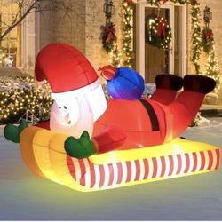 8FT INFLATABLE CHRISTMAS  SANTA DECORATION ( NEW ) 