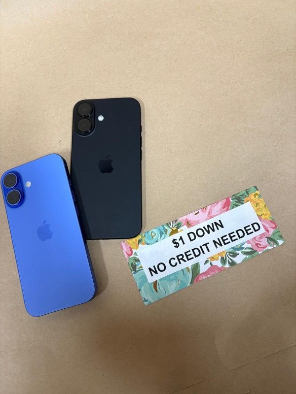 Apple IPhone 16 5G - Only $1 Today Pay The Rest Later! 