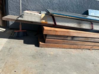 Mixed Lot of Used Lumber and Metal Framing