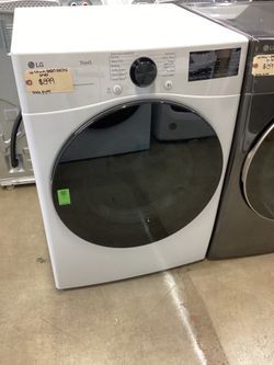 LG Smart 7.4 cu.ft. Electric Dryer New Scratch and Dent