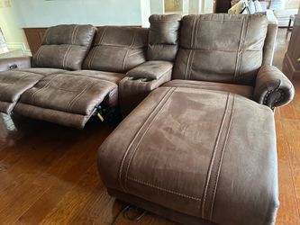 Jeromes brown modular sofa