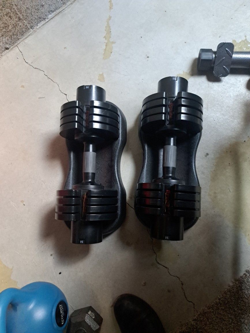 Adjustable Barbells (Pair, 50lb Max)