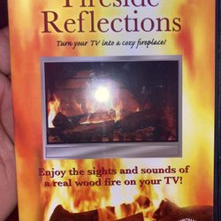 "Fireside Reflections" Turn Your TV into A Cozy Fireplace Sights + Sounds DVD