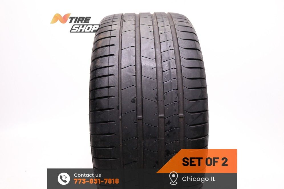 Pair of 2 Used 6.5/32 Summer 315/30R22 107Y Pirelli P Zero PZ4 *1