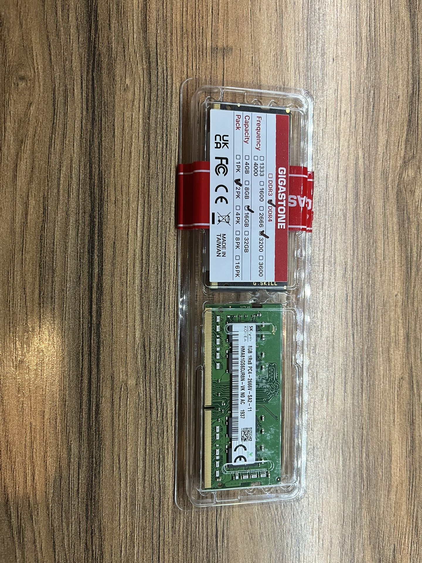 Gigastone DDR4-3200MHz Laptop RAM (2×8GB, 16GB Kit)