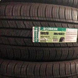 305 45 22 New Set Of Tires 