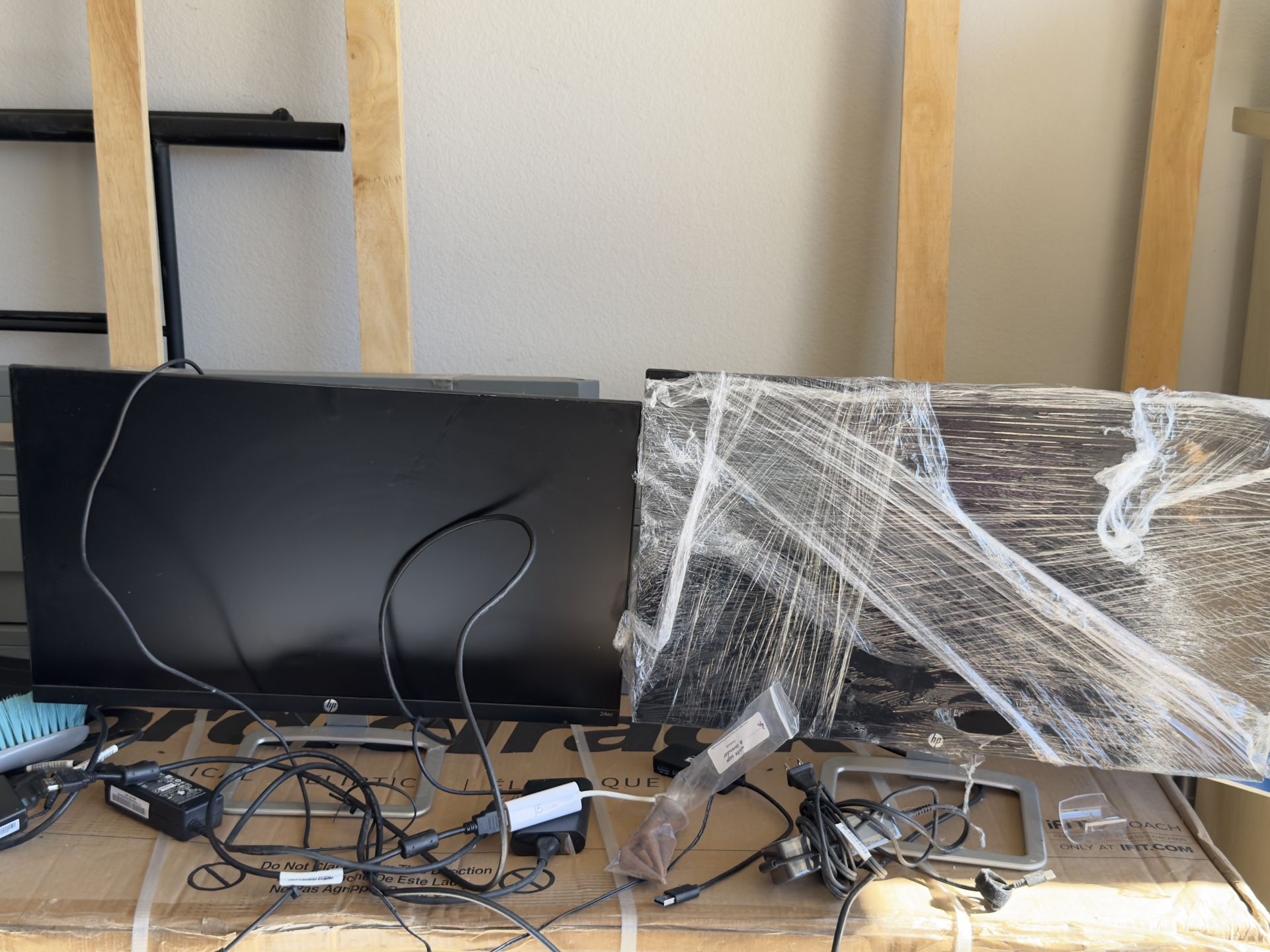 Office Setup for Sale – Monitors, Printer & Shredder