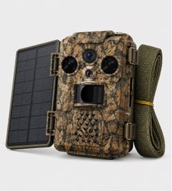 NEW CETEEY 4G LTE Trail Camera 2K – Solar Powered, Night Vision, Waterpro