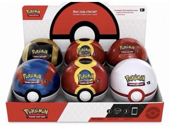FACTORY SEALED BOX - Pokemon Spring 2026 Pokeball Tins Ball Display CASE of 6
