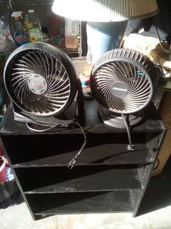 Two Black Desktop Vortex Fans- $5 each