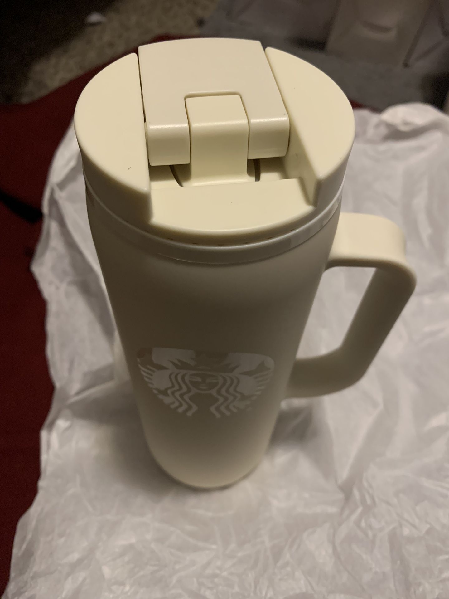 Starbucks Pearl Colored Thermos/Tumbler