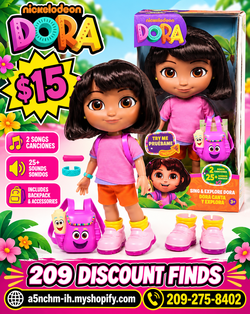 Nickelodeon Dora Sing & Explore Doll