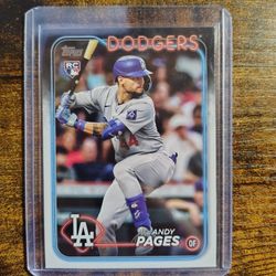 ANDY PAGES PROSPECT BASEBALL CARDS 