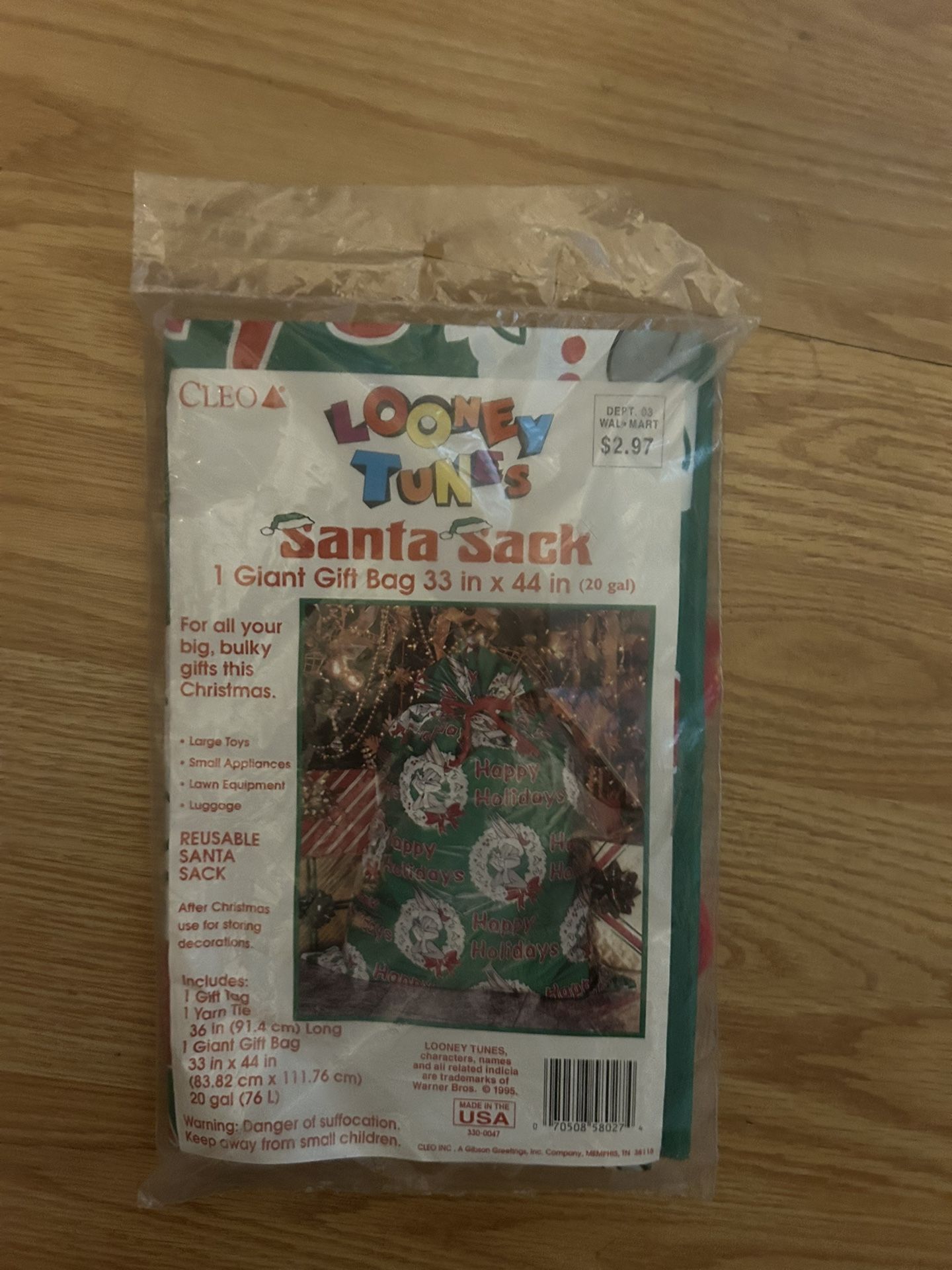 Vintage Looney tunes santa sack