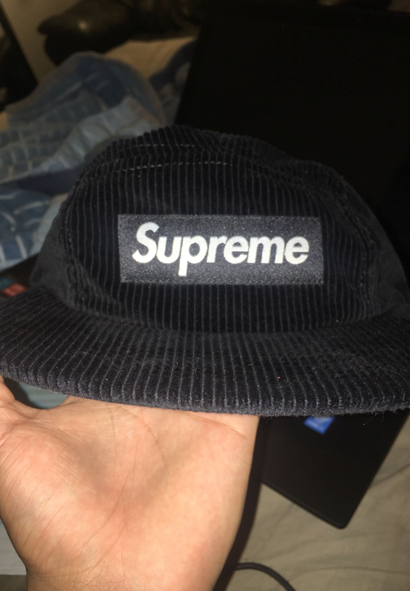 Supreme corduroy camp hat