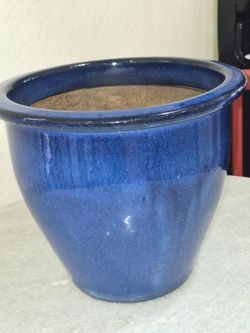 Royal Blue Ceramic Planter Pot