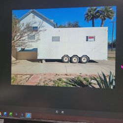 28 Ft Enclosed Cargo Trailer, Tri Axle 