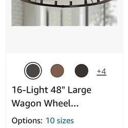 Wagon Wheel Chandelier 