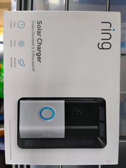 Ring solar charger for video doorbell 3, 3 plus and 4