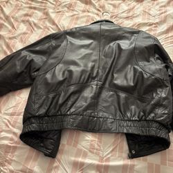 Leather coat