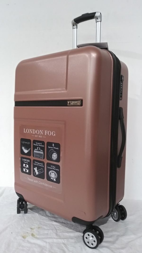 rose gold london fog luggage