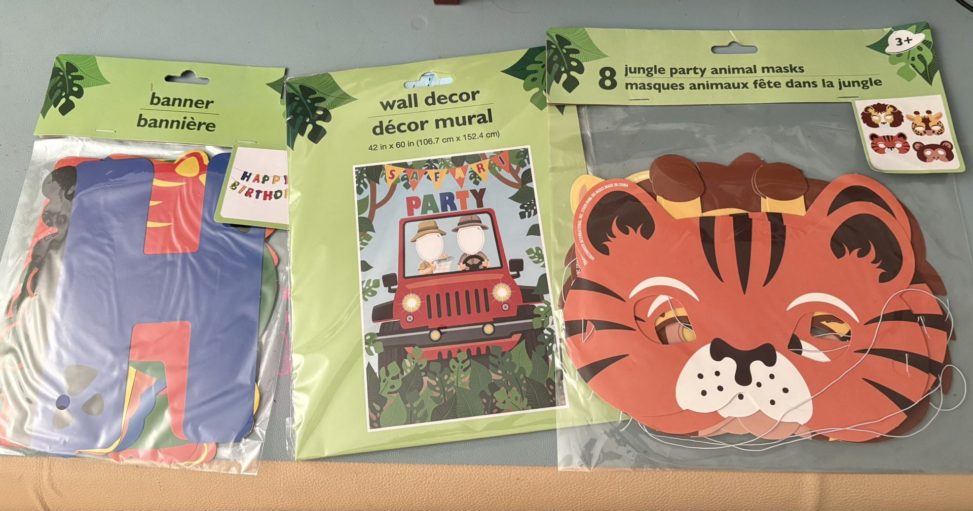 Children’s Jungle Themed Birthday Party Set