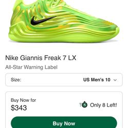 Nike Freak 7 LX  All Star Warning Label  10M 11.5W