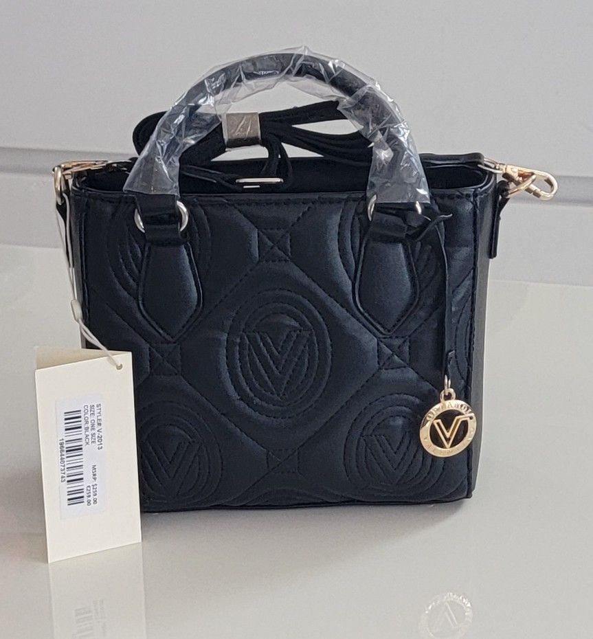 Brand New Valentino Orlandi Vegan Leather Handbag – Black