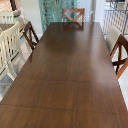 Wooden Table With 4 Chairs