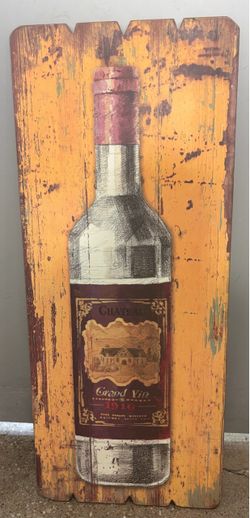 Very cool vintage rustic distressed wooden wall plaque