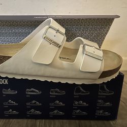 Birkenstocks-White-size 43 Never Worn