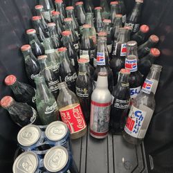 Approximately 43 Collectible Pepsi & Coca-Cola Bottles