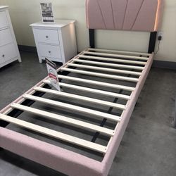 Twin Size Bed Frame With Mattress 