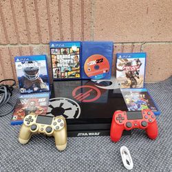 Star Wars Edition PS4 pro 2020 1TB 1,000GB with 1 Control $250! Or with 1 Game is $270! Or All Combi $350!