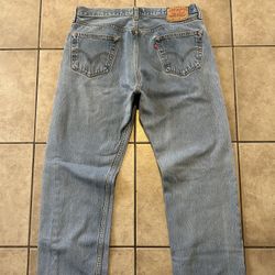 Levi’s 501 Button Fly Straight Leg Denim Jeans 