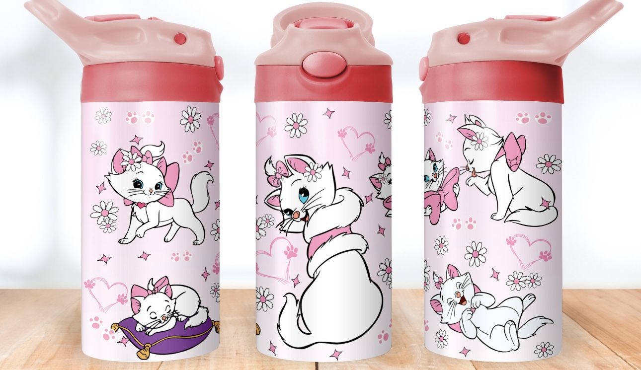 12 oz Cat Kids Water Bottle 