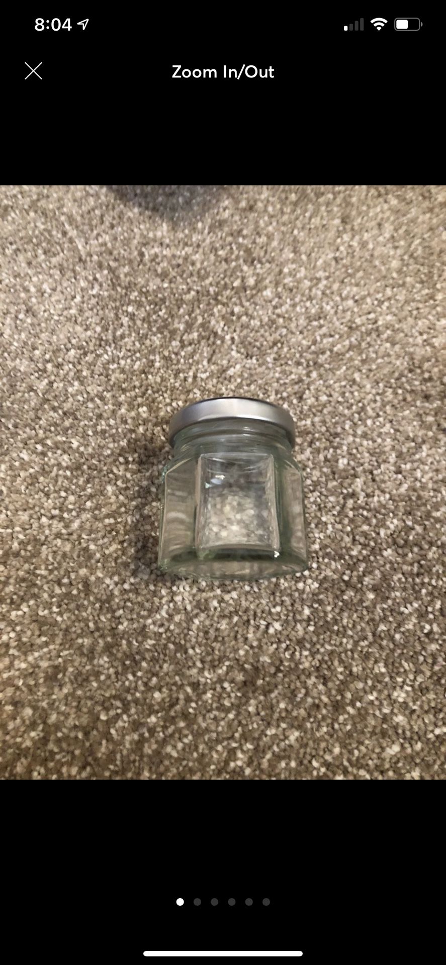 Octagon glass favor mason jars