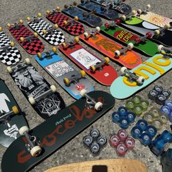 Skateboard Wheels Bearings Trucks Decks