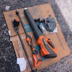Ridgid blower and trimmer combo