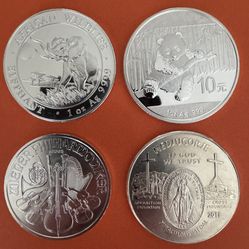 4oz  Pure Silver Coins