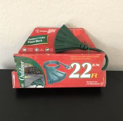 Outdoor 3-Outlet Power Block 22 ft Power Cord Westinghouse Holiday!!