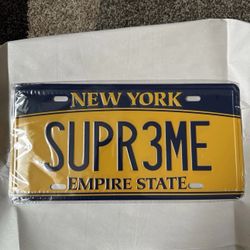 Supreme Accessories License Plate SS25 (2)
