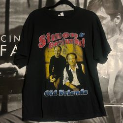 Vintage Simon & Garfunkel Old Friends Tour T-Shirt Rap Tee