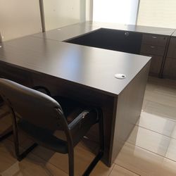 Executive U Shape Desk Gray New! Sale! 