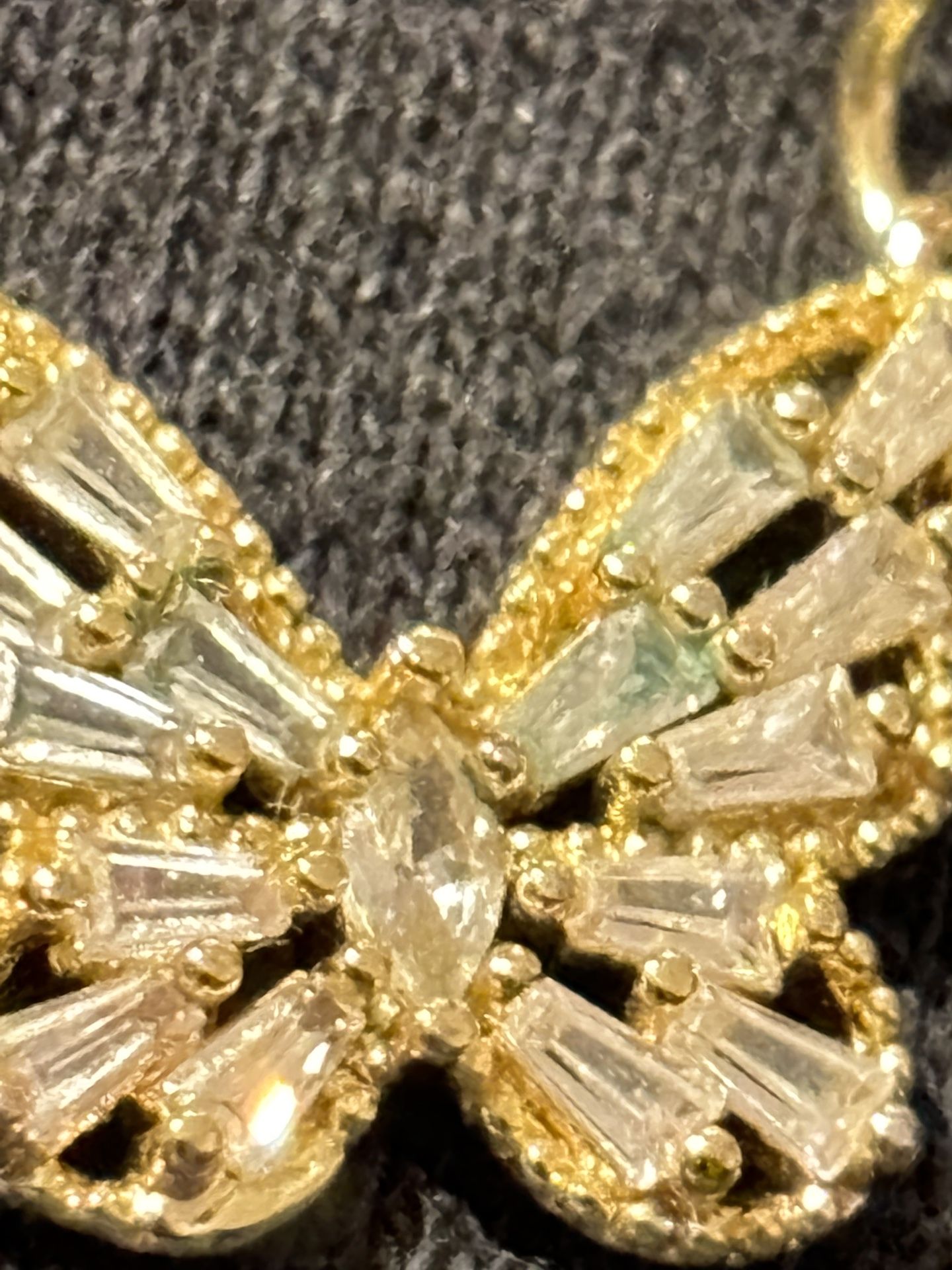 Gold Butterfly Pendant 