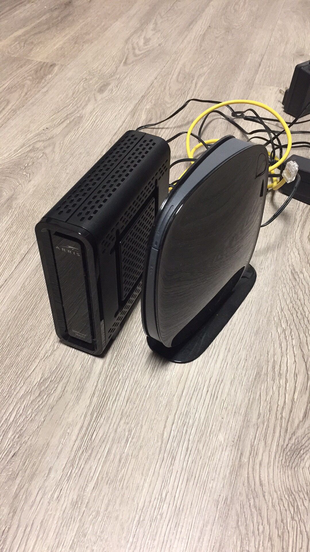 Modem and router