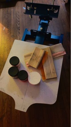 Screen printer set up
