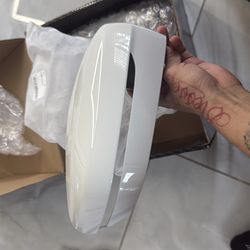 BMW 3 series white mirror caps