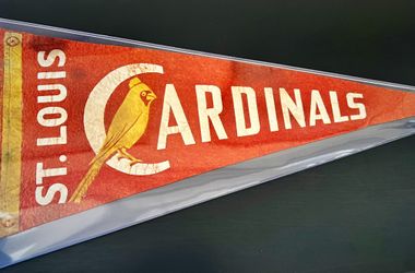 1940s St Louis Cardinals vintage baseball pennant Missouri MO