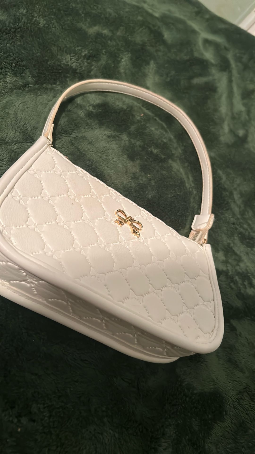 White Bow Purse